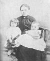 Carole Lovelock (nee Blake) with daughters Ethel on left and Elsie on right.